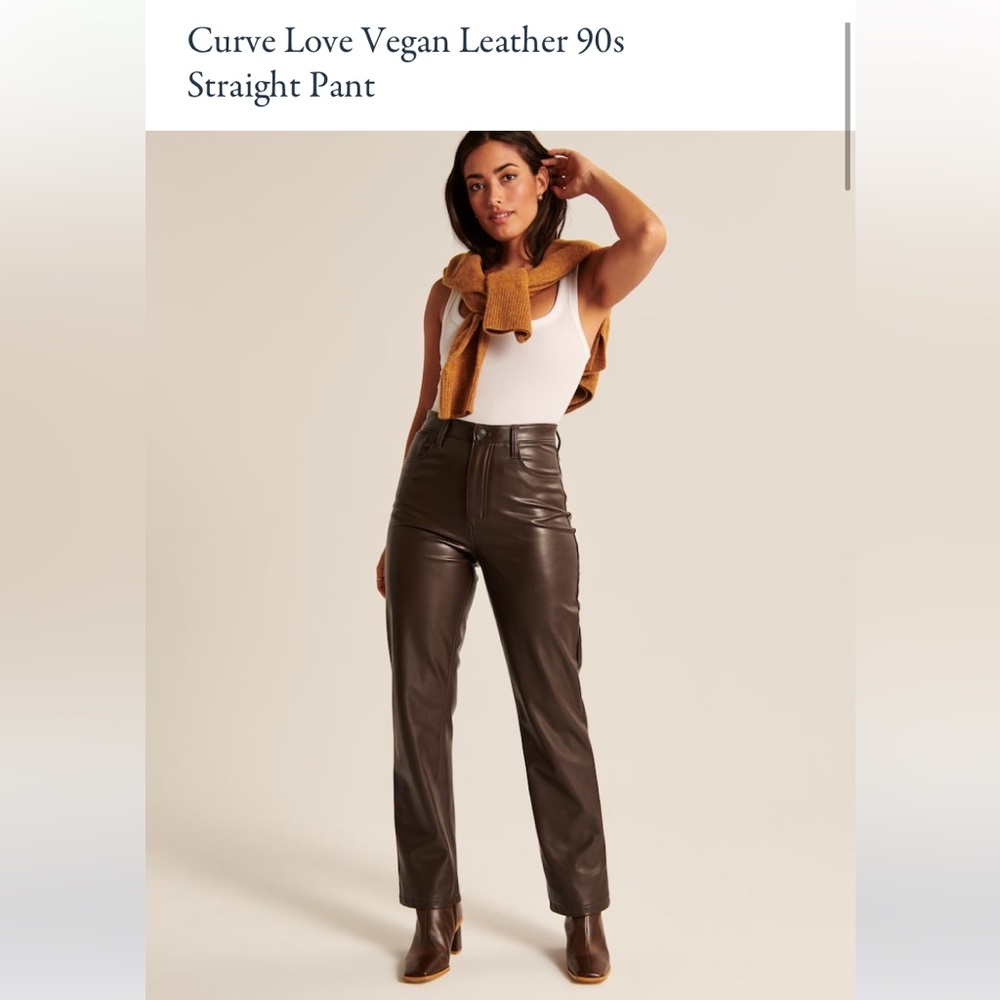 Abercrombie and Fitch Leather Pant NWT